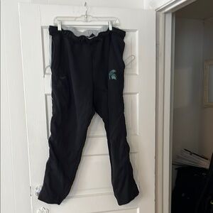 MSU Team Issued Nike Mens Black Sweatpants with pockets